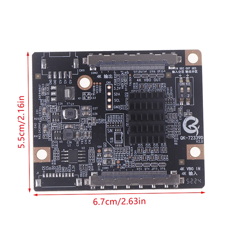 1PCS QK-72339D V2.0 Upgraded Version Solves 4K LCD Screen Partition Problem QK-72339D Adapter Board 4K To 4K
