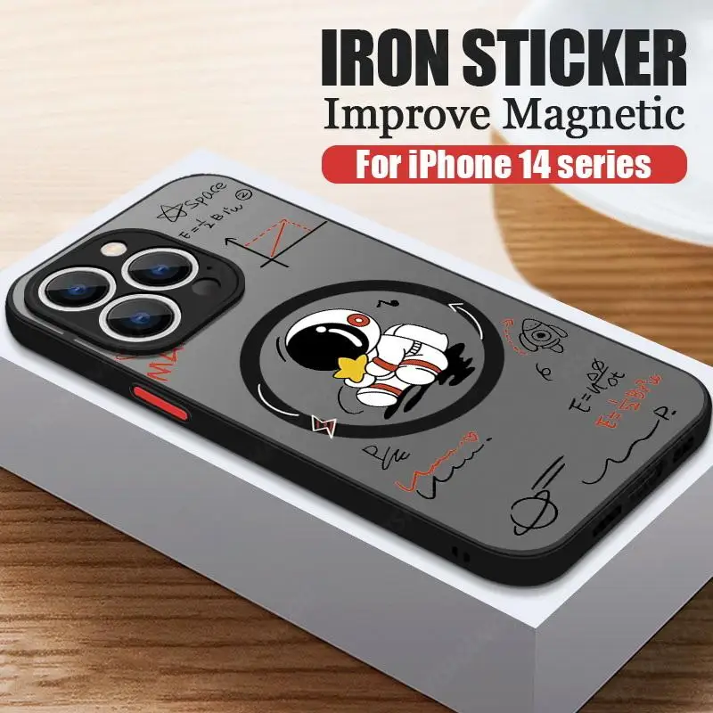 Luxury Magnetic Astronaut Shockproof Slim Case - Hard Back Cover