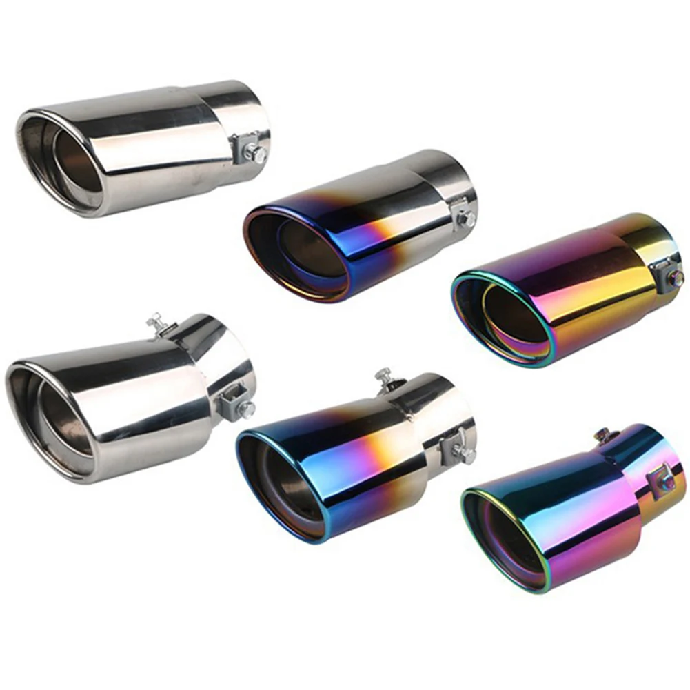 Exhaust Muffler Tip Single Outlet Stainless Steel Universal for Car Tail Rear exhaust muffler tip