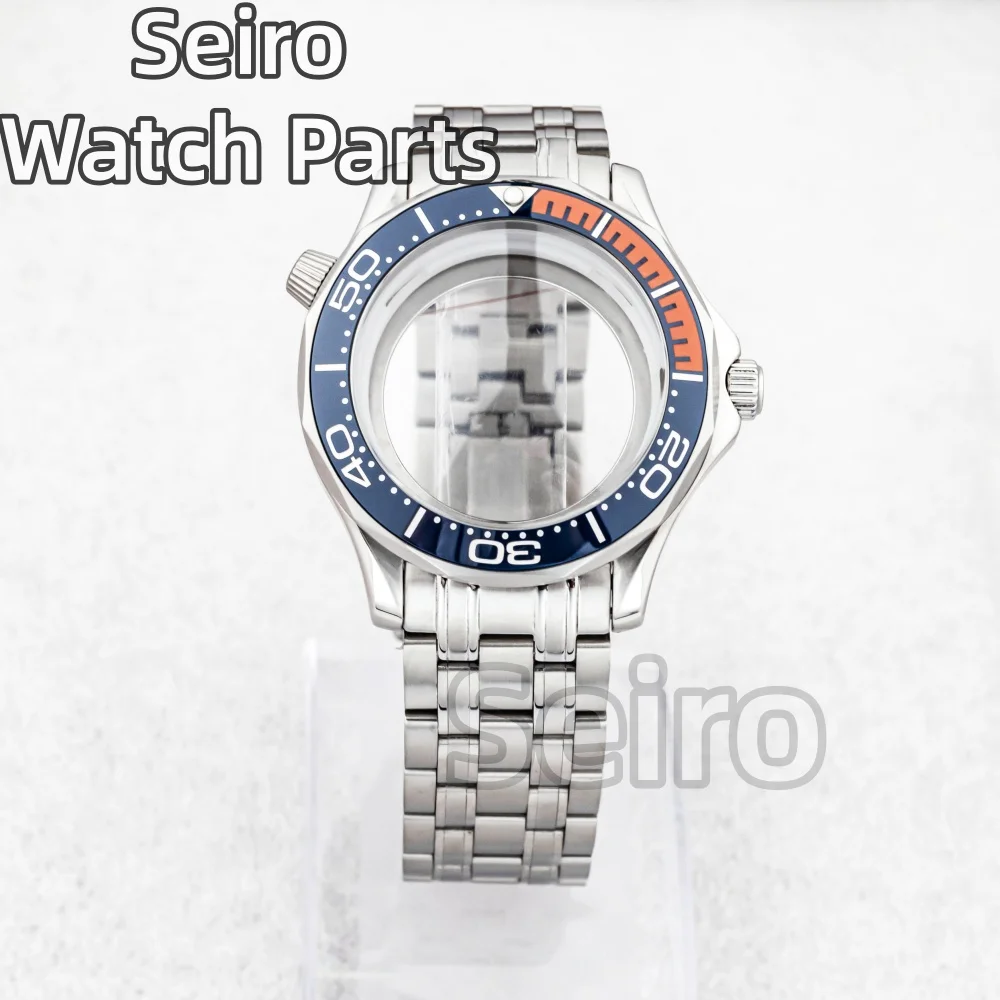 Waterproof 41mm Stainless Steel Watch Case with Transparent Back and 31mm Dial