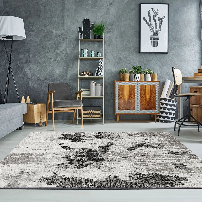 

Современные ковры для гостиной, роскошный большой коврик, абстрактный Коврик для промышленного декора спальни, нескользящий напольный коврик, коврик для отдыха