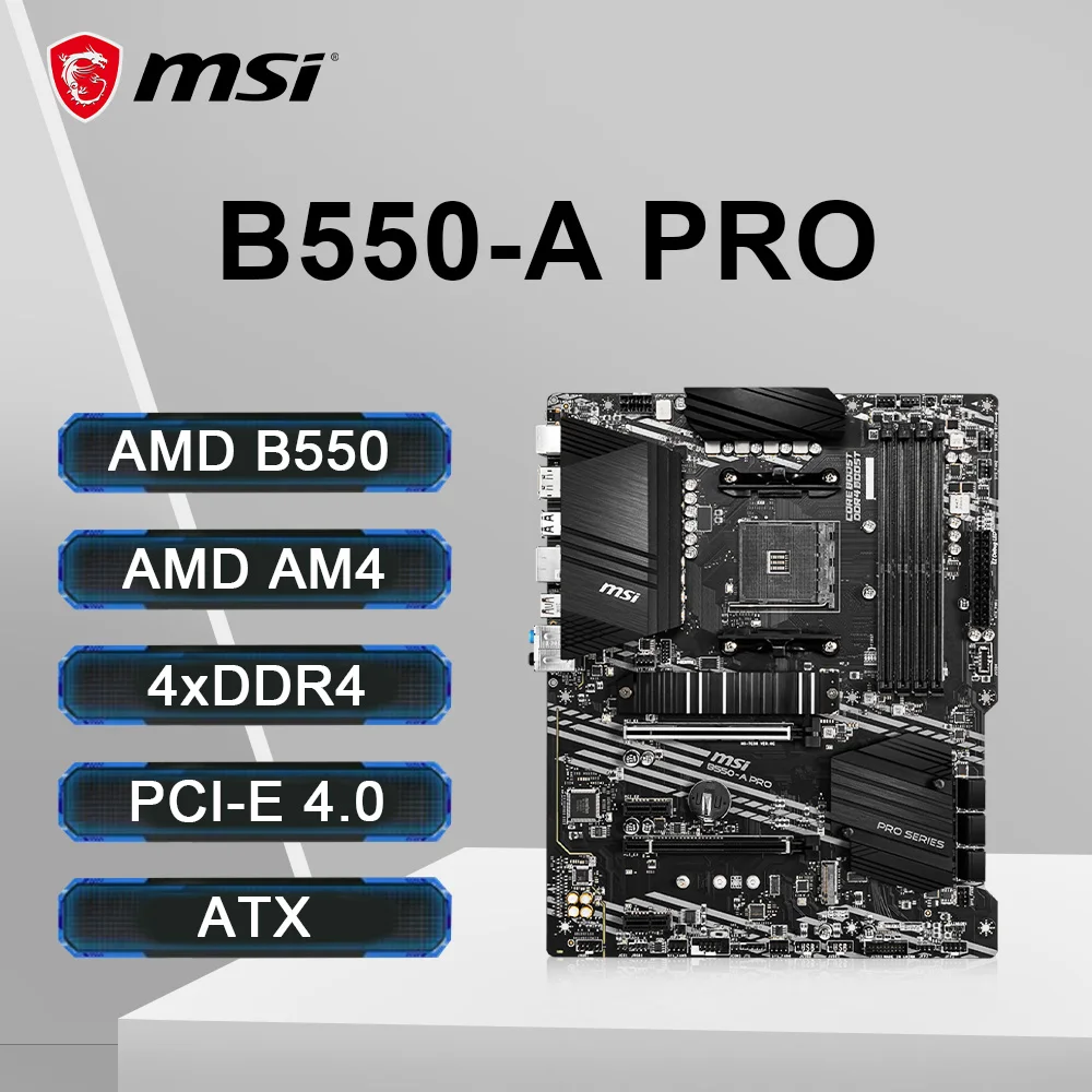 MSI B550-A PRO Motherboard Support Ryzen 5 5600 5600G R7 5700X3D