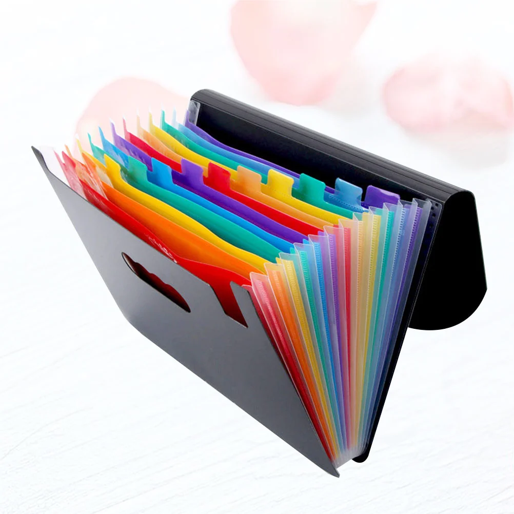 

Portable File Folder 12 Layer Multi-function Folder Document File Folder School Office Supplies for School Daily Use