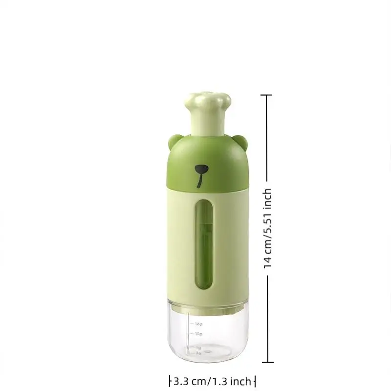 Metering Salt Shaker Push Type Salt Dispenser Salt Tank Sugar Bottle Shaker Canister Quantitative Salt Shaker Moisture-proof