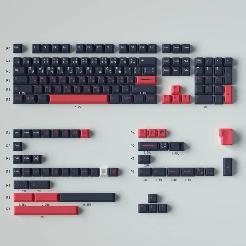 Theme Keycaps, DYE-SUB PBT Cherry Profile Keycaps,