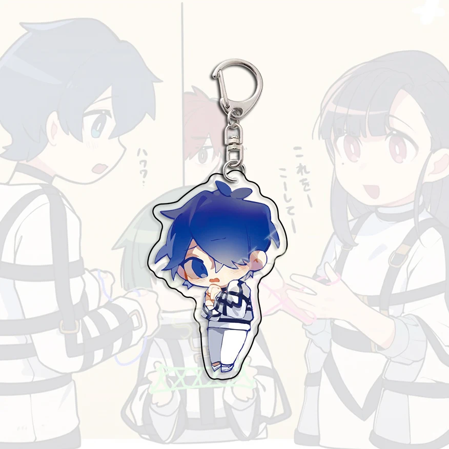 Hot Anime MILGRAM Q Version Acrylic Keychain MILGЯAM Haruka