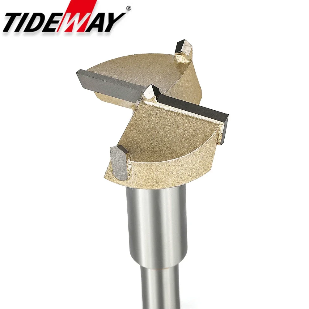 Tideway 1pcs Forstner 팁 목공 도구 세트 목재 보링 드릴 비트 셀프 센터링 텅스텐 카바이드 구멍 톱 커터