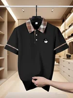 Polo imprimé à manches courtes pour homme, style décontracté et professionnel, tendance, respirant, confortable et polyvalent – Nouvelle collection 2026 5