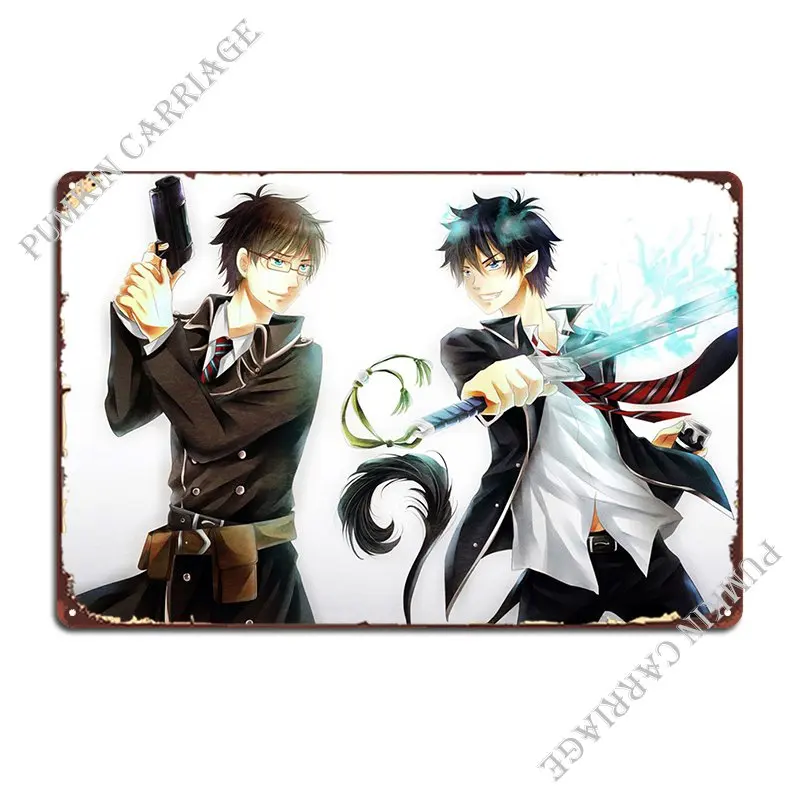 Rin Okumura Yukio Okumura Metal Sign Living Room Cinema Pub Garage Tin Sign Poster