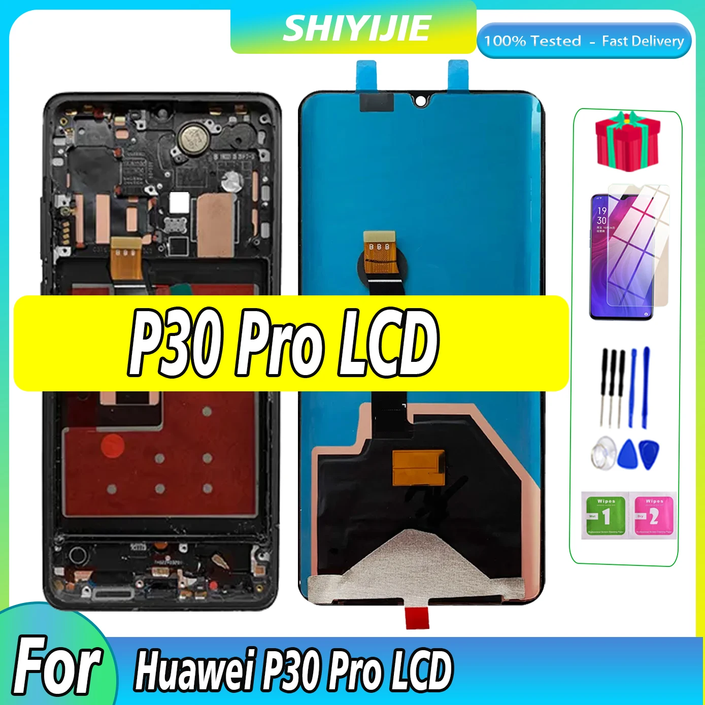 Ecran-tactile-lcd-oled-d'origine-pour-huawei-p30-pro-l29-l09-al00-assemblage-avec-test-de-hebergements-eur-d'empreintes-digitales-647-pouces