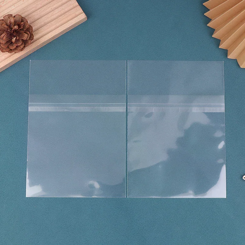 50Pcs 투명 재밀봉 가능 CD 가방 CD 테이프용 플라스틱 외부 슬리브 비닐 레코드 디스크 보호 슬리브