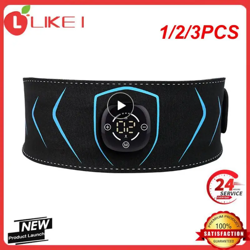 

1/2/3PCS Muscle Stimulator Trainer USB Electric Abs Toner Abdominal Belt Vibration Body Waist Belly Weight Loss Fitness