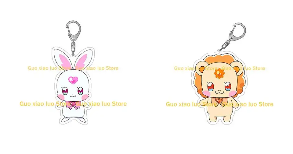 Guo Xiao Luo Pretty Cure Anime periphere süße Niko Haustier Cartoon Acryl Schlüsselanhänger Taschenanhänger Jungen Mädchen Weihnachtsgeschenk – Detail 4