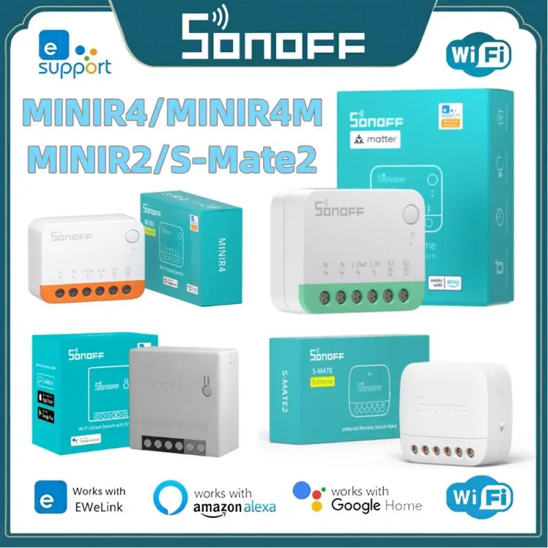 

Умный выключатель SONOFF MINIR4M с поддержкой Wi-Fi
