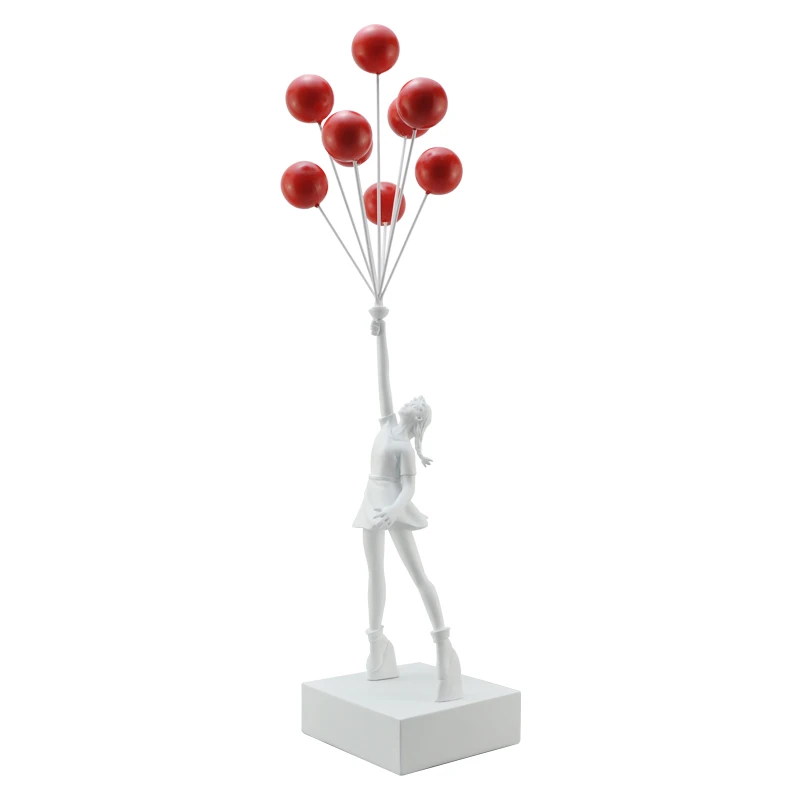 その他 MEDICOM TOY -  BANKSYFlying Balloons Girl Red Balloons Sync. Flying Balloons Girl （Red Balloons w／Black Ver