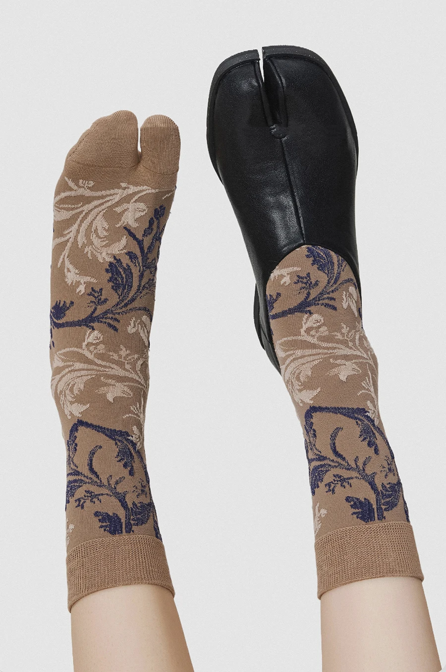 Hohe Qualität für Frau Frühling Herbst Winter Split Toe Baumwolle Socken Katze Muster Streifen Bequeme Zwei-Zehen frauen Tabi sox – Detail 12