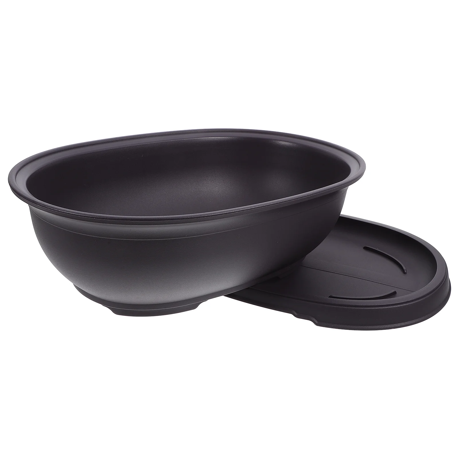 Medium Plastic Plant Planter Oval Bonsai Pot Garden Flowerpot Saucer Succulent Container Flower Pots Planters Garden flower pot plant pot
