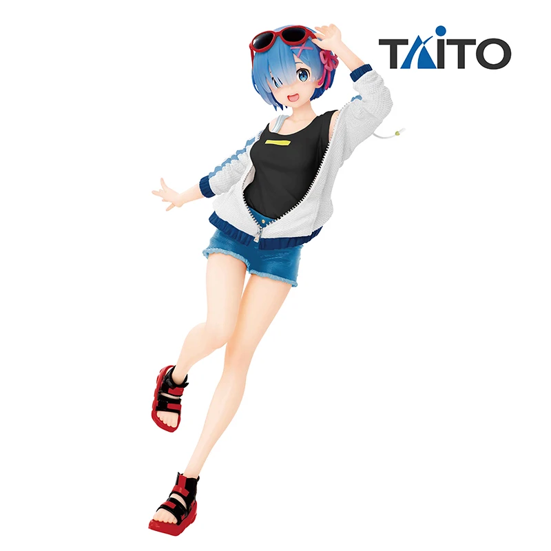

TAITO Original Re:Life in a другой мир от zero Rem Аниме Коллекция детских игрушек фигурки модели украшения Рождественский подарок