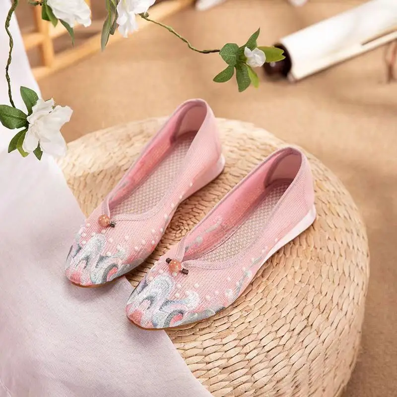 

Женские сетчатые босоножки, мягкая нескользящая подошва, плоская подошва, сандалии для мам, лето