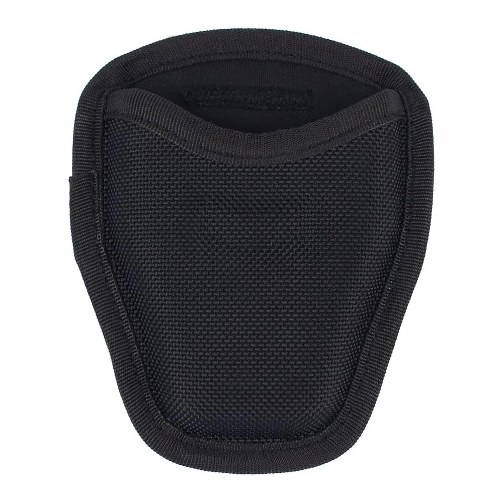 Tactical Handcuff Case for Duty Belt,1680D Nylon/Leather-like, Rotatable & Layered Security Holster (9 Styles), Cuff Case Pouch