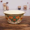 Multi-Size Handcrafted Enamel Cookware with Stainless Steel Rim All-Stovetop Compatible & Healthy for Family Cooking Bowls Plate 6