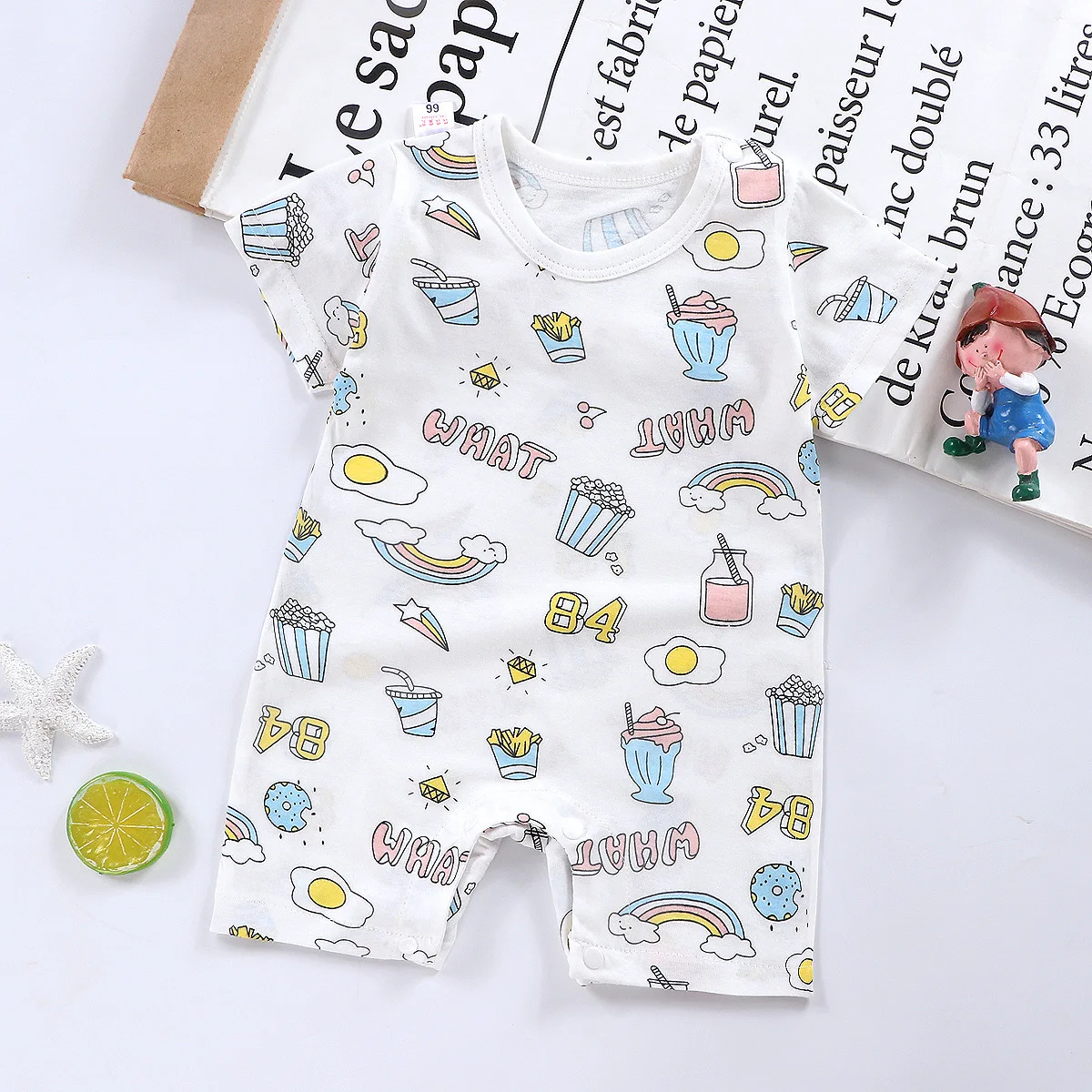 Baby Rompers Infant Toddler Bodysuit Cotton Newborn Baby Boys Girls Pajamas Thin Cartoon Baby Clothes Wholesale best Baby Bodysuits Baby Rompers