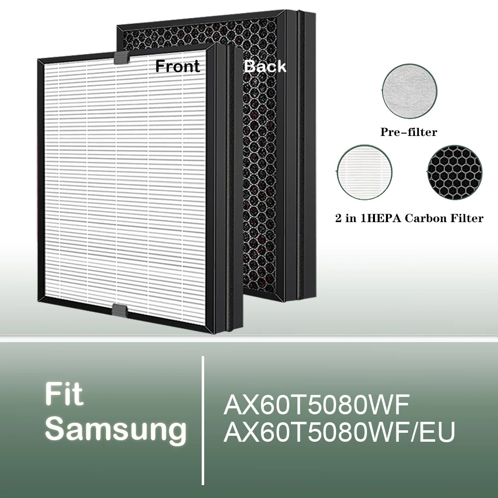 Replacement 2 in 1 HEPA Carbon filter for Samsung Air purifier