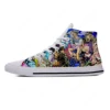 Japanese Manga Anime JoJo Bizarre Adventure Funny Casual Cloth Shoes High Top Lightweight Breathable 3D Print Men Women Sneakers 3