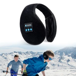 Wireless Ear Muffs, Earphone Warmer Earmuffs, Bluetooth Headphones Men's Women Winter Thick Casual Cap, Sports Muff