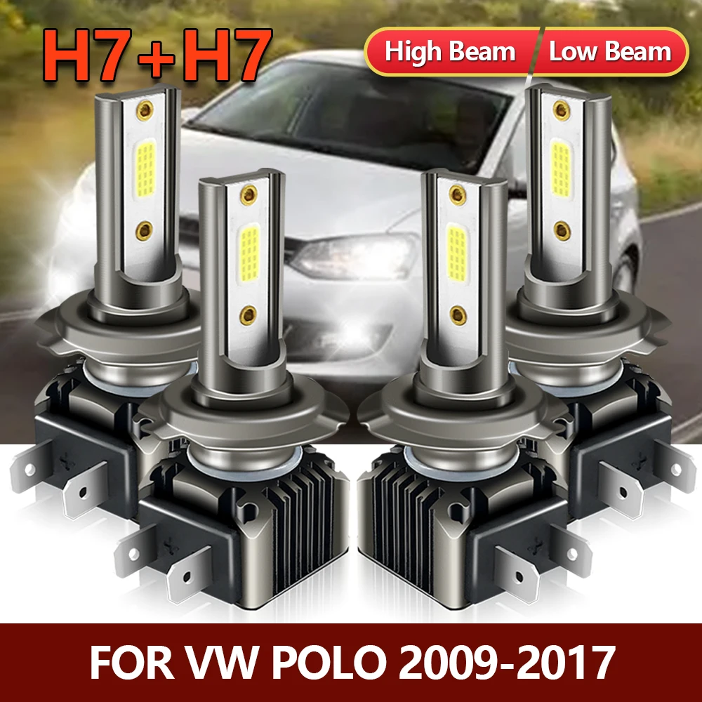 

4 светодиодный т., Автомобильные светодиодные лампы H7 2009 2010 2011 2012 2013 2014 2016 2017