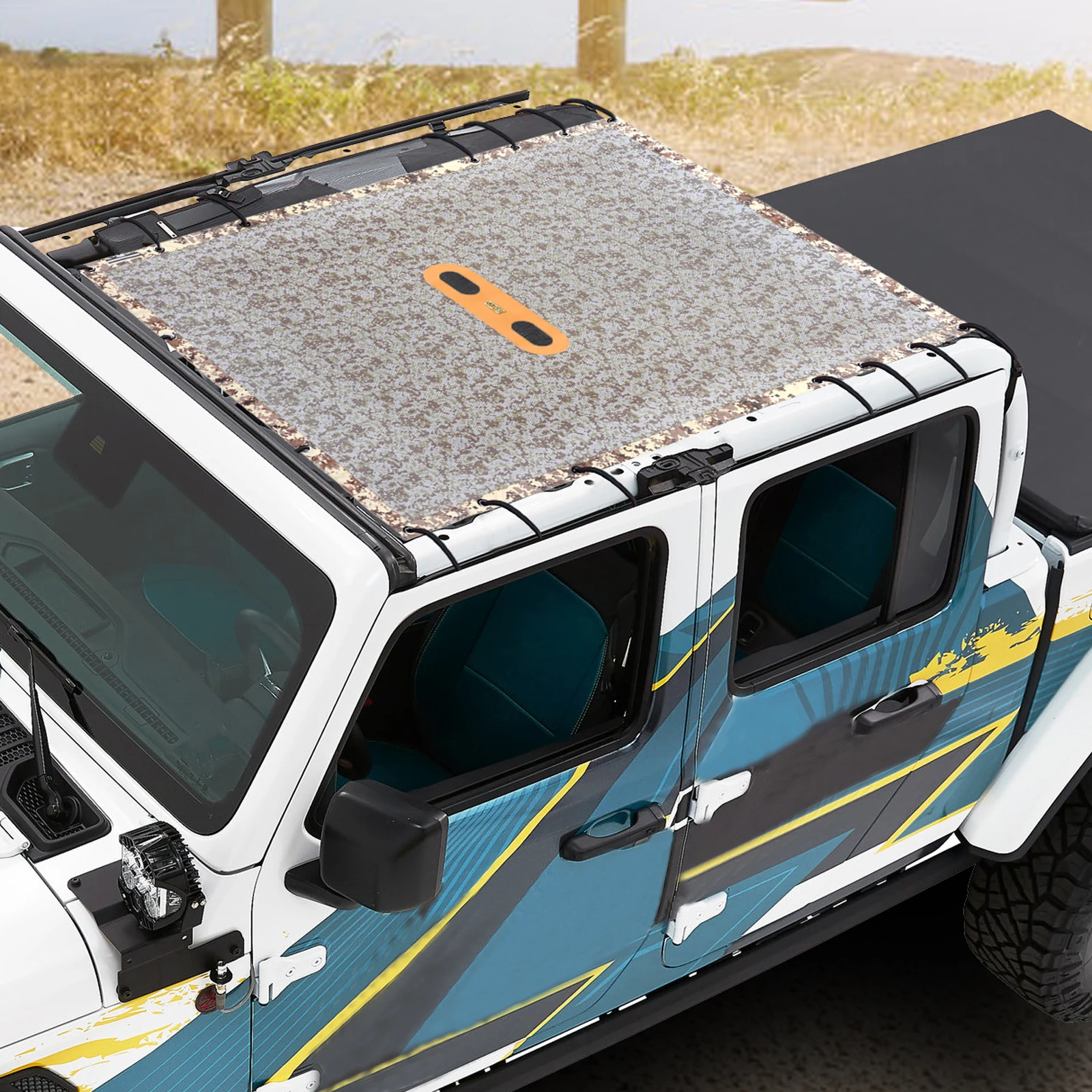 

Защитная сетка для Jeep Wrangler JT, сетка для защиты от солнца и УФ-лучей