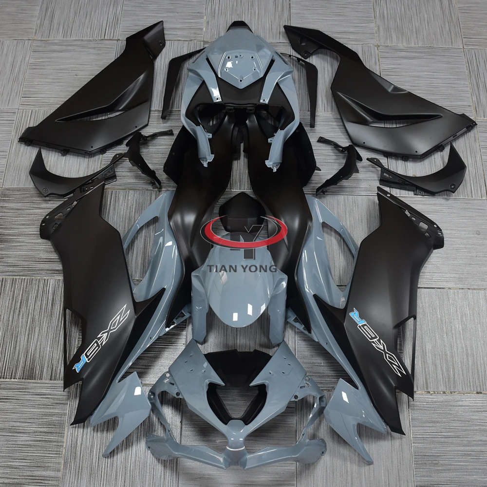 

Для ZX6R ZX 6R 636 2019-2020-2021-2022-2023 матовый черный глянцевый цементно-серый кузов капот мотоцикл полный комплект обтекателей