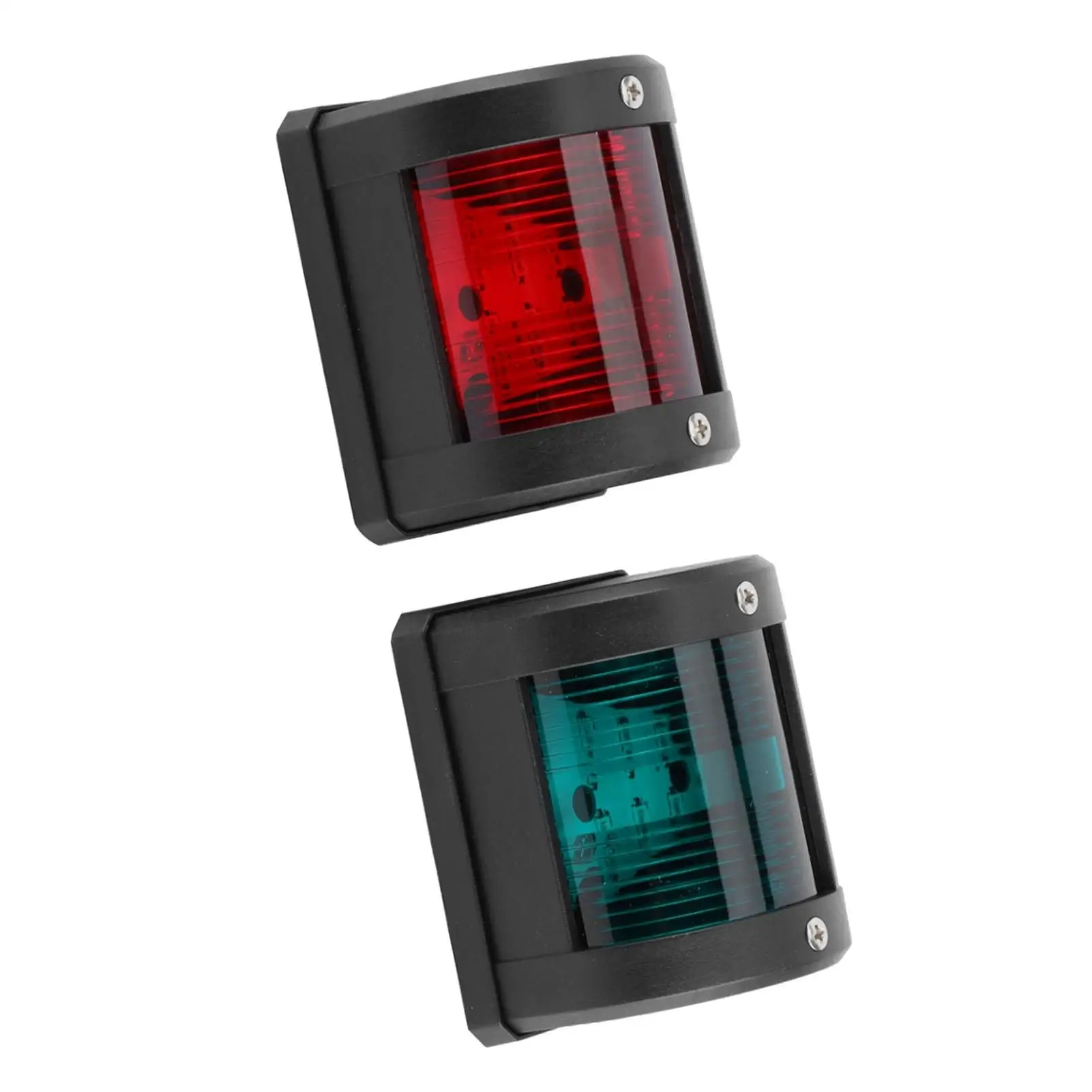 1Pair of IP66 Signal Lamp Red Green Navigation Warning Light for marine Boat Yacht 12V Watercraft Styling