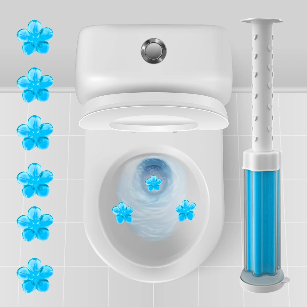 Flower Aromatic Toilet Cleaner Gel Deodorant Remove Odors Leave No Traces 12 Flowers Home Cleaning Tools