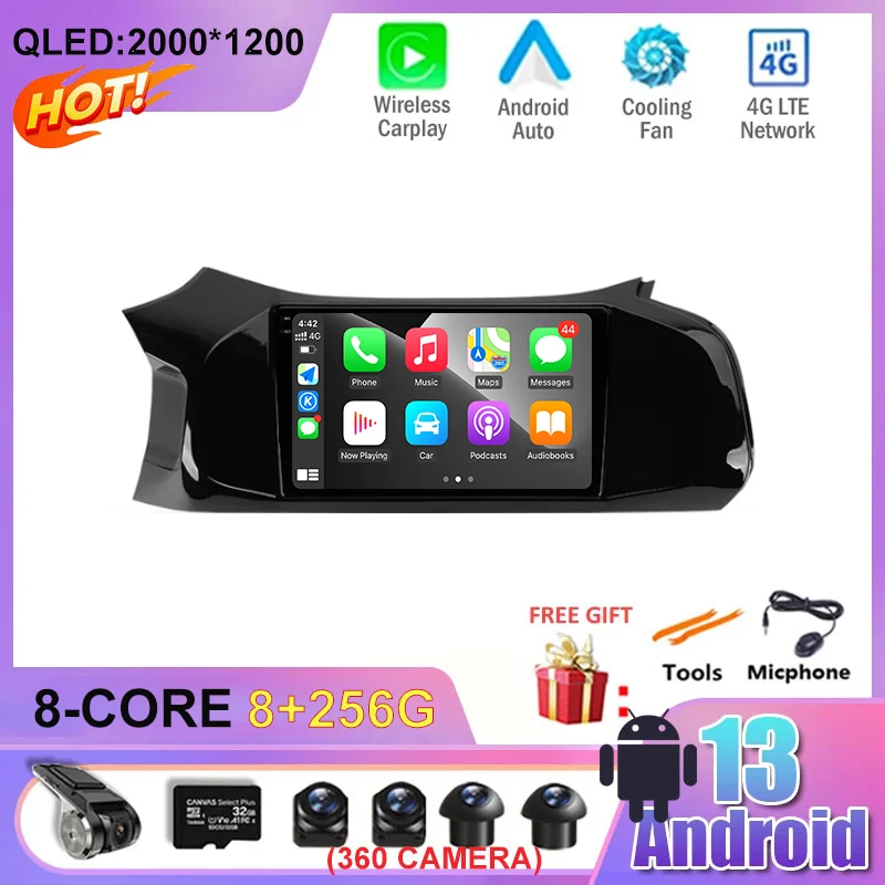 

Android 13 Car Multimedia Video Auto Radio Player Navigation Stereo For Chevrolet Onix 2012 - 2019 4G WIFI GPS 2 din dvd