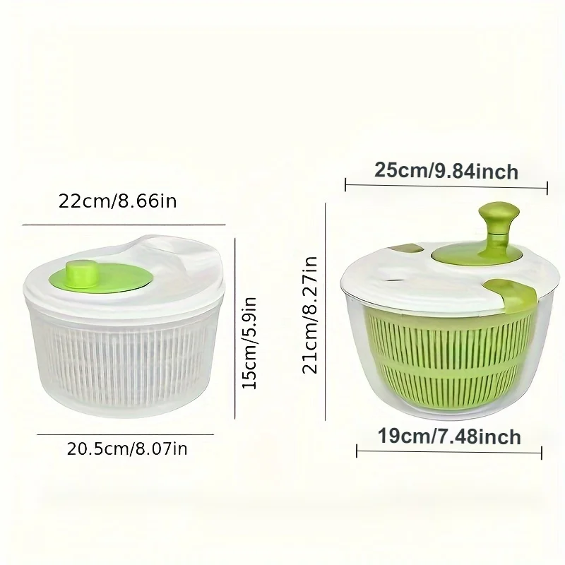 Salad Spinner & Vegetable Dryer-Durable Plastic, Perfect For Restaurants