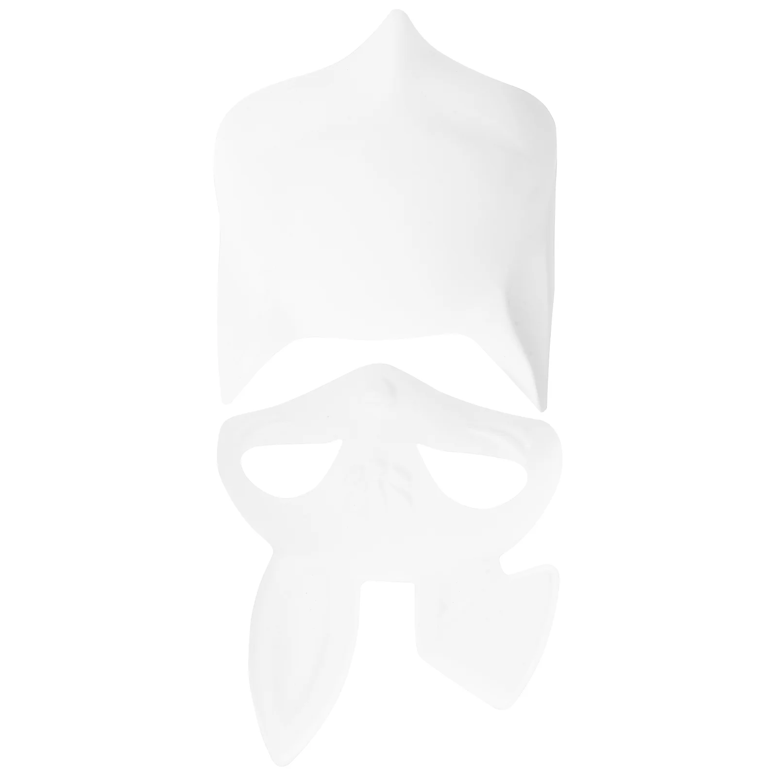 

4 Pcs Masquerade Mask Fox Paintable Unpainted Masks Vintage DIY White Women Blank to Decorate
