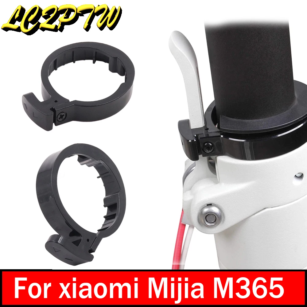 Electric Scooter Front Tube Stem Folding Pack Insurance Circle Clasped Guard Ring For Xiaomi Mijia M365 Replacement Part Black