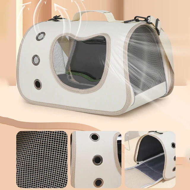 Portable Pet Carrier Bag Foldable Breathable Mesh Travel Bag Small Dogs Foldable Cats Handbag Travel Pet Backpack 3