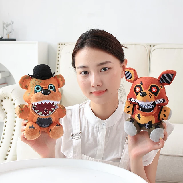 1pcs 20cm FNAF Plush Toys Five Nights At Freddy's Sister Location Freddy  Bear Bonnie Foxy Baby Ballora Clown Plush Stuffed Toys Dolls