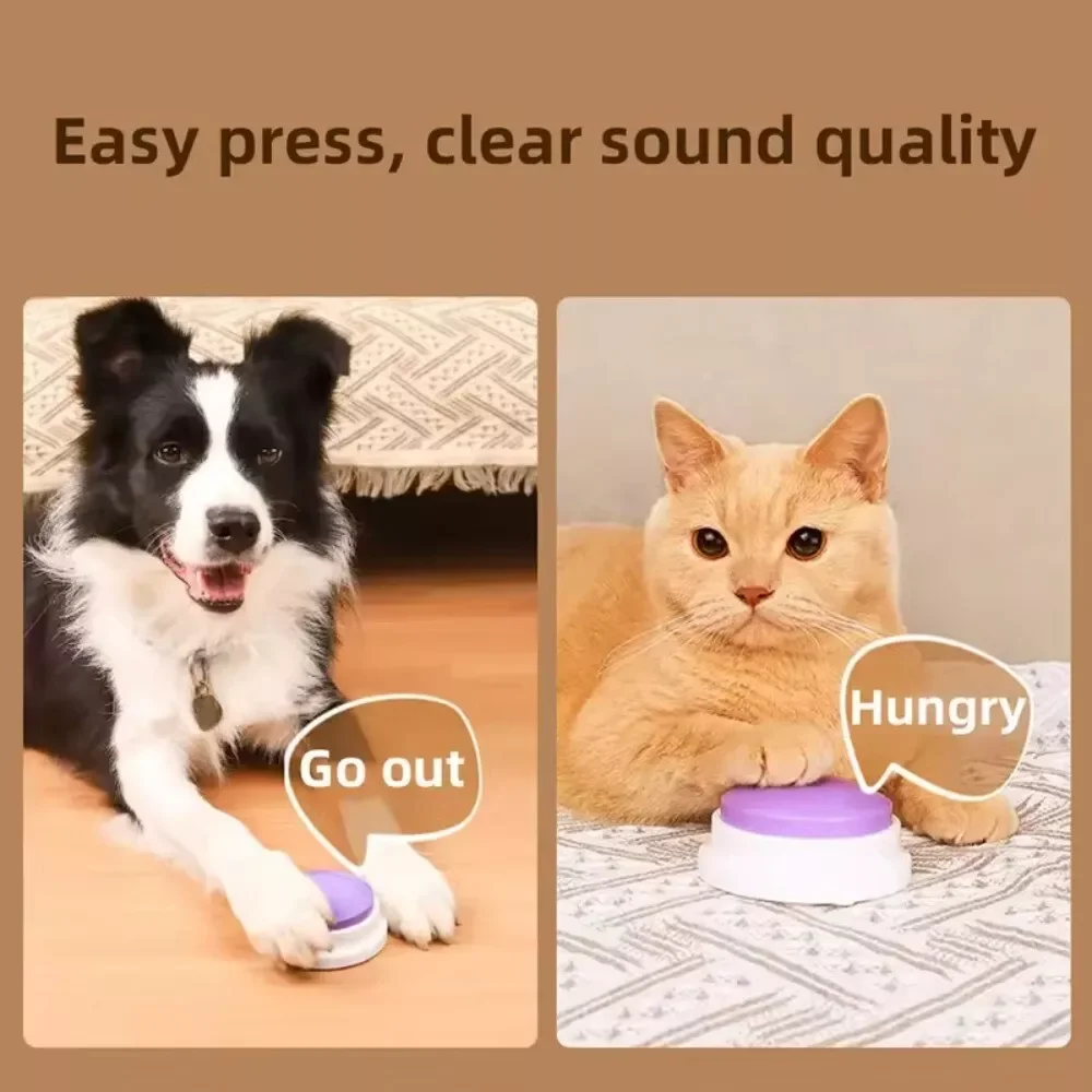 Dog Buttons Pet Voice Recording Button Dog Answering Button Cat Talking Button Dog Speaking Accessories 6