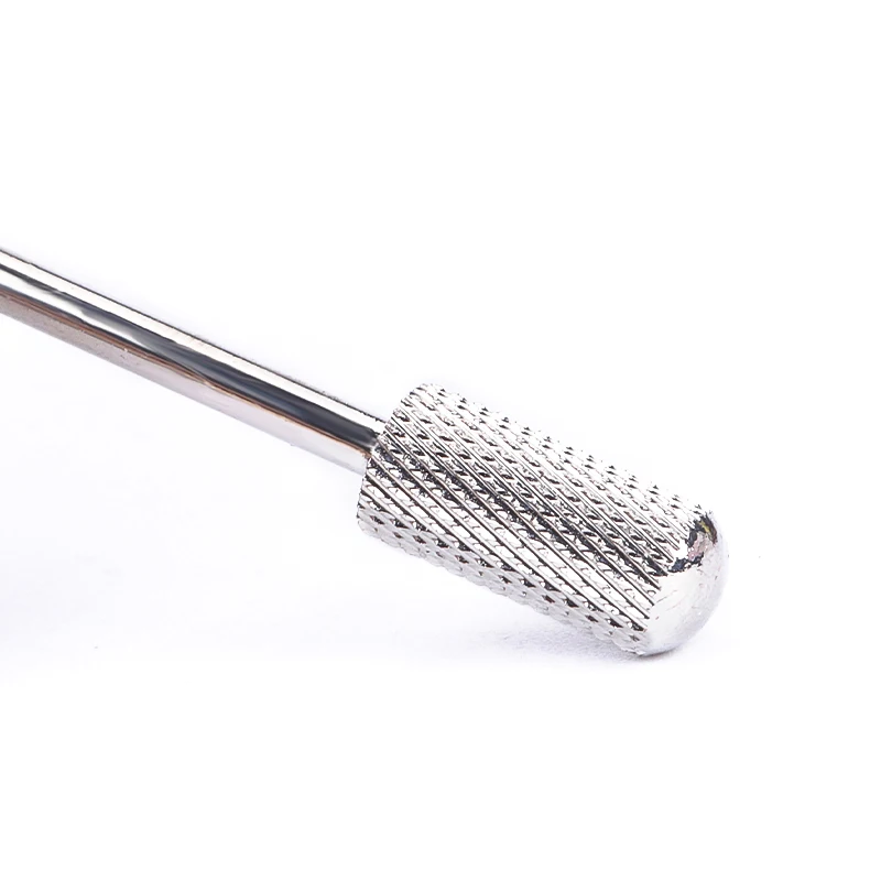 Polishing manicure tungsten steel grinding head single cylindrical bald type polishing drill polishing manicure tools 3