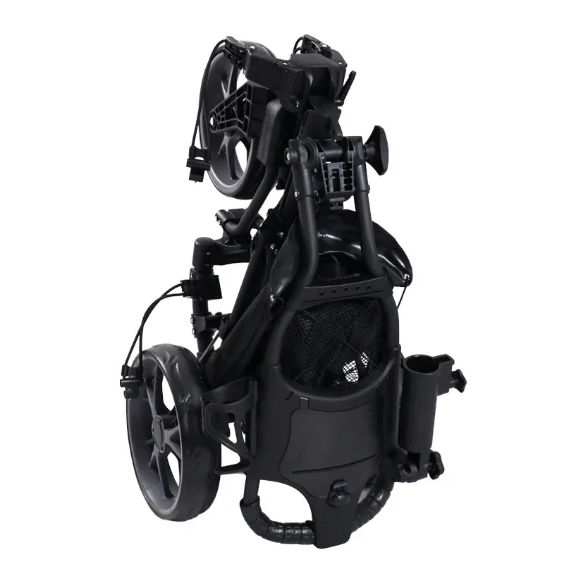 Lightweight Universal Wheel Golf Bag Trolley Aluminum Frame 3 Wheels Golf Push Cart