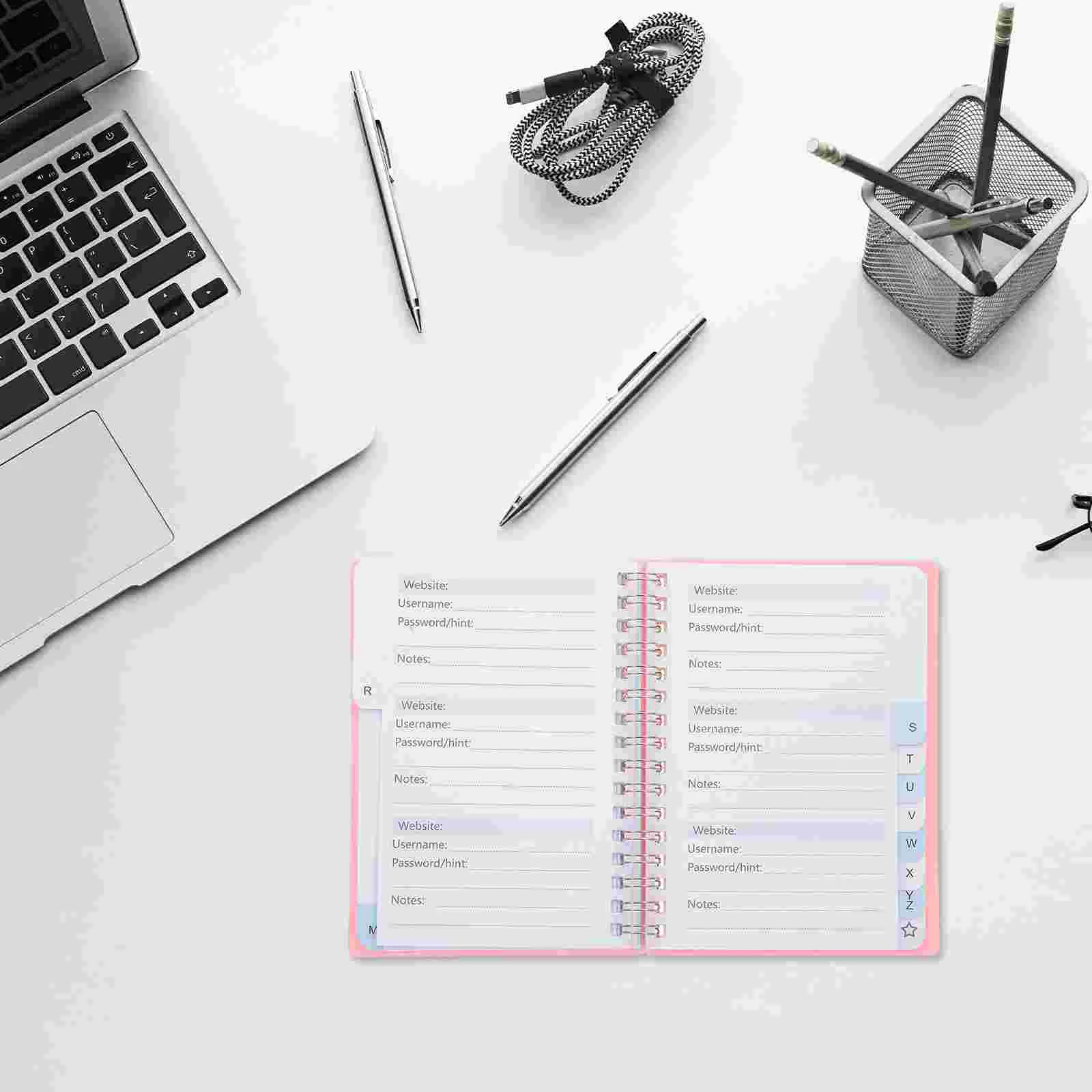 Portable Password Book Small Internet Address Notebook Websites Binder Colorful Alphabetical Tabs Management Practical Notepad