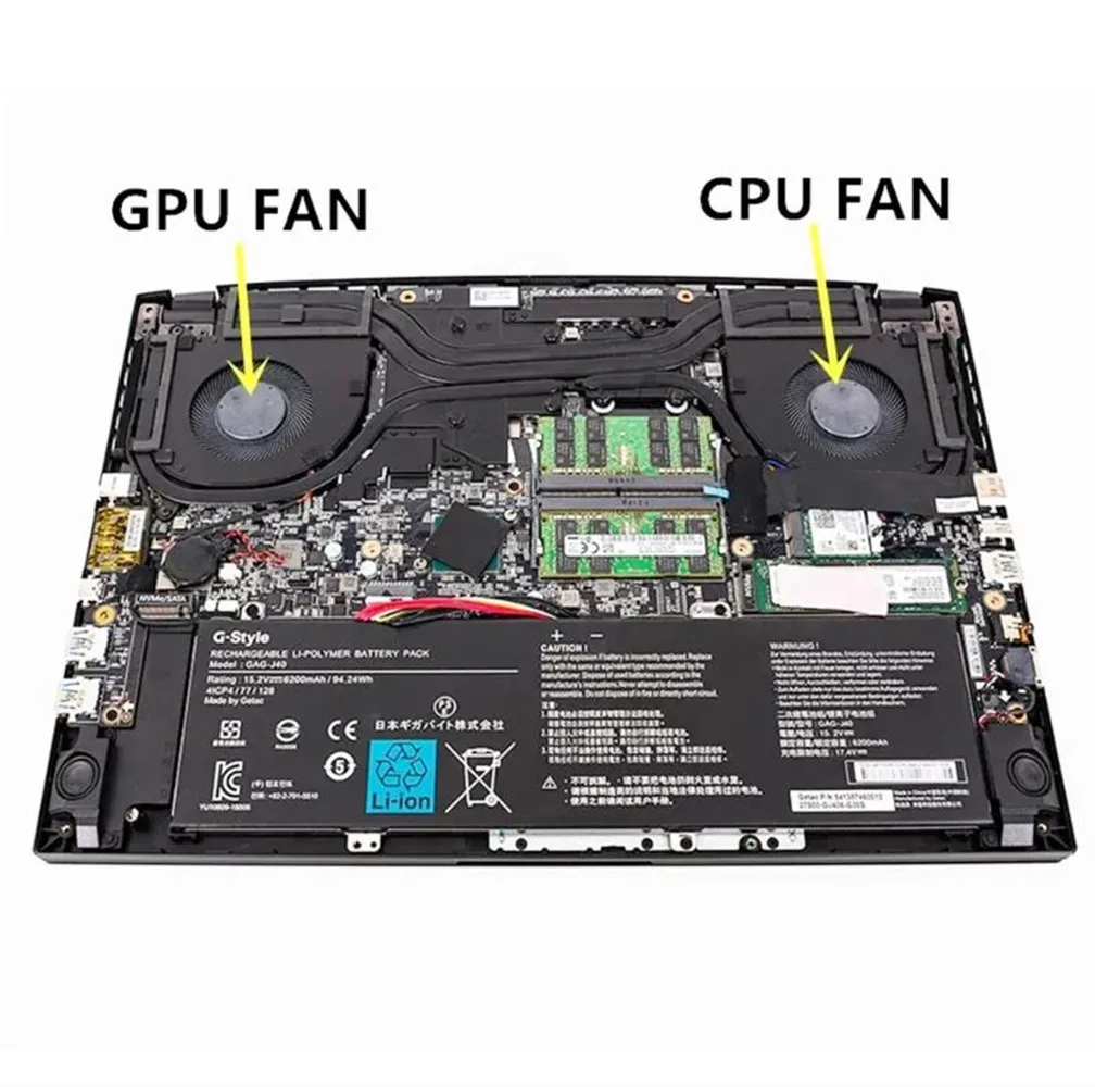 New laptop CPU cooling fan Notebook PC for Gigabyte RP75XC RP75XD RP77XD RP77XC