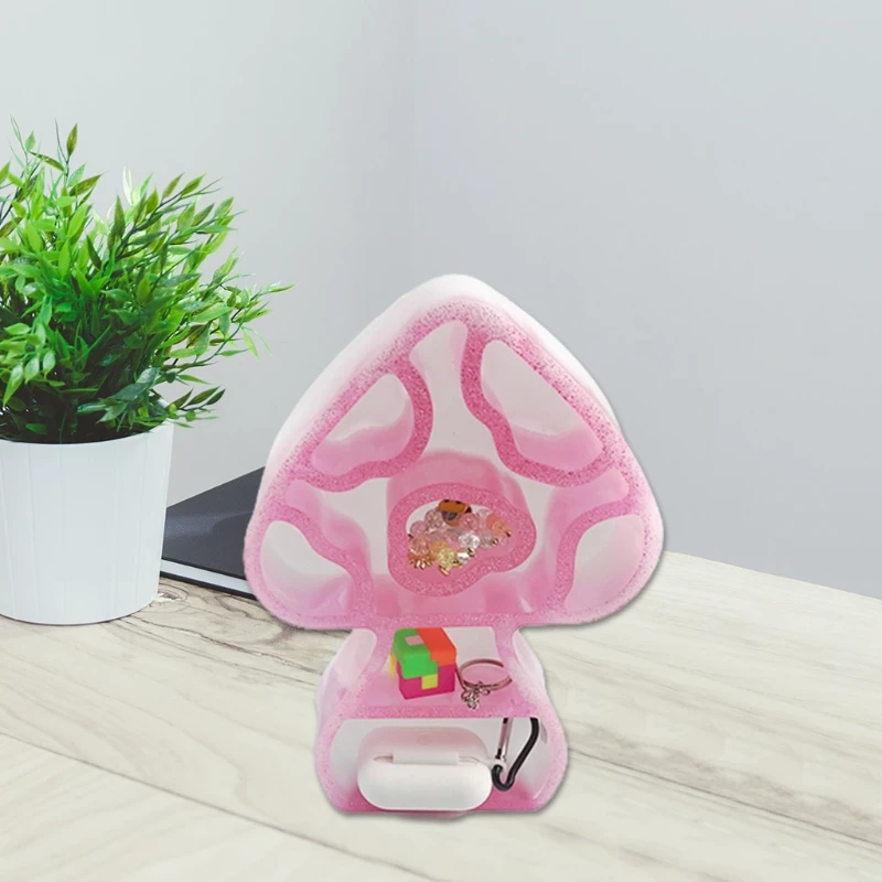 Mushroom Shaped Storage Shelf Epoxy Resin Mold Display Stand Silicone Mould DIY Jewelry Trinket Holder Mold