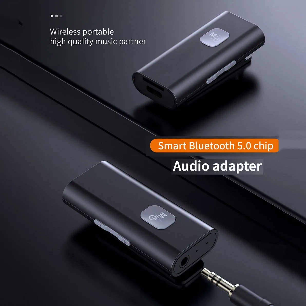 Bluetooth adapter Bluetooth audio receiver Bluetooth transceiver adapter Audio adapter Bluetooth aux adaptor Wireless Bluetooth-compatible Receiver Transmitter Adapter 3.5mm AUX Jack Audio Support Microphone 5.0 MP3 Player A7