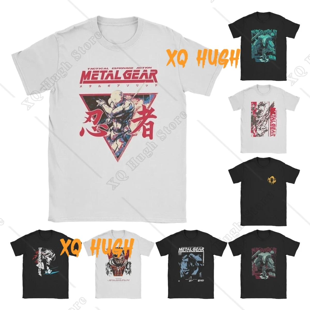 Men's Metal Gear Solid Graphic T-Shirt - Round Collar Cotton Short Sleeve Tee