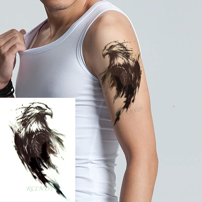 Waterproof Temporary Tattoo Stickers Eagle Feather Animal Fake Tatto Flash  Tatoo Body Art Tattoos For Girl Women Men Kid - Temporary Tattoos -  AliExpress