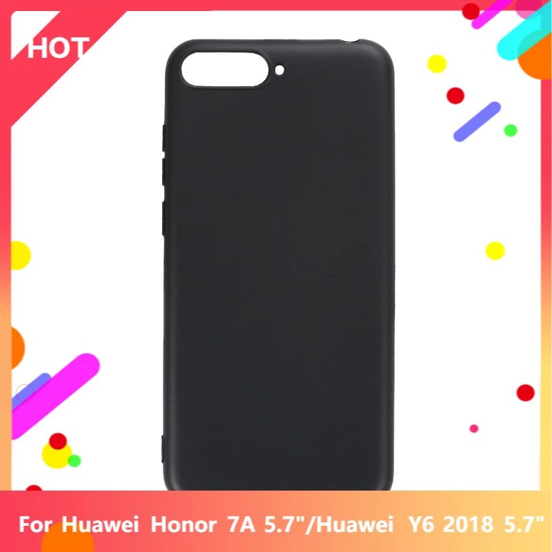 Honor 7A 5.7 "Custodia Cover Posteriore In Tpu In Silicone Morbido Opaco Per Huawei Y6 2018 5.7" Custodia Per Telefono Sottile Antiurto